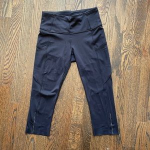 Lululemon Fast and Free Crop High Rise Leggings